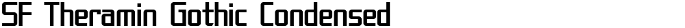 SF Theramin Gothic Condensed