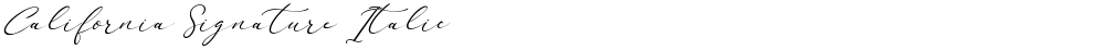 California Signature Italic