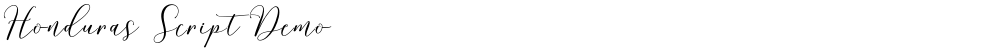 Honduras Script Demo