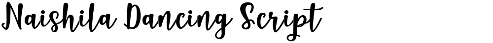 Naishila Dancing Script
