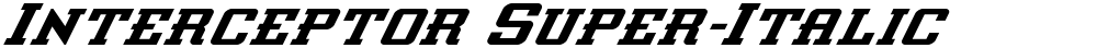 Interceptor Super-Italic