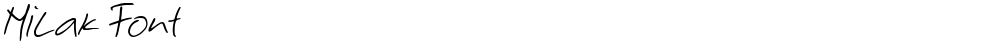 Milak Font