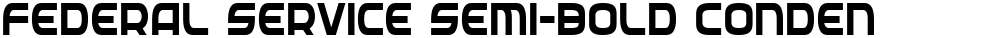 Federal Service Semi-Bold Condensed