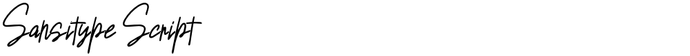 Sansitype Script