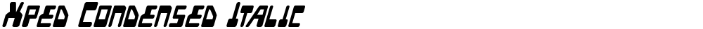 Xped Condensed Italic