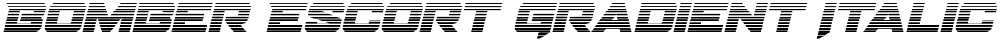 Bomber Escort Gradient Italic