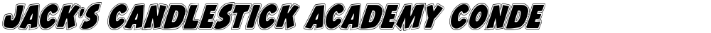 Jack's Candlestick Academy Condensed