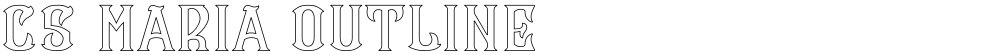 CS Maria Outline