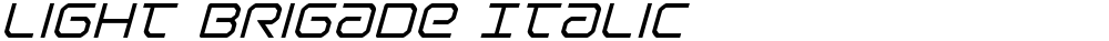 Light Brigade Italic