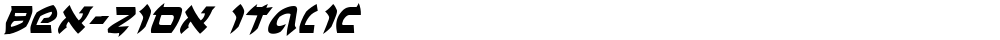 Ben-Zion Italic