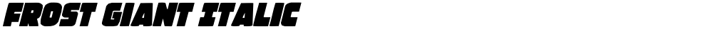 Frost Giant Italic