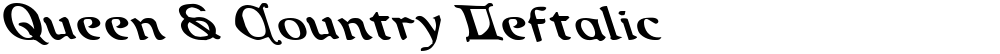 Queen & Country Leftalic
