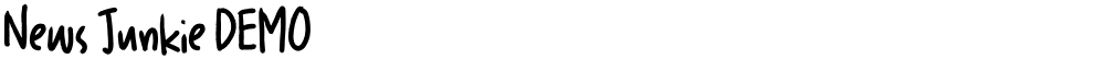 News Junkie DEMO