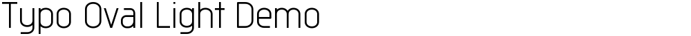 Typo Oval Light Demo
