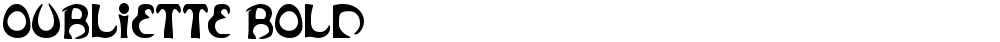 Oubliette Bold