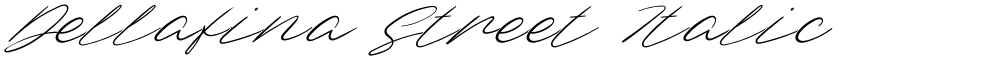 Dellafina Street Italic