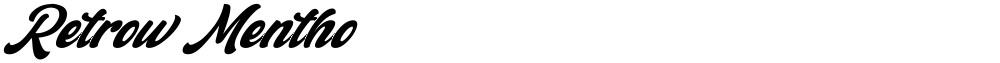 Retrow Mentho