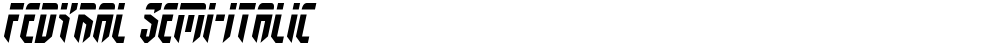 Fedyral Semi-Italic