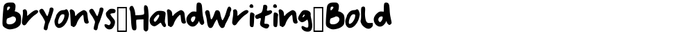 Bryonys_Handwriting_Bold