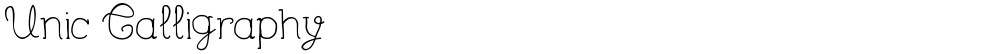 Unic Calligraphy