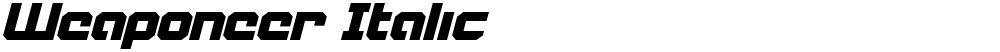 Weaponeer Italic