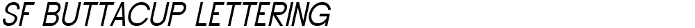 SF Buttacup Lettering
