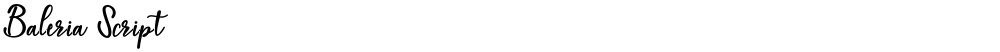Baleria Script