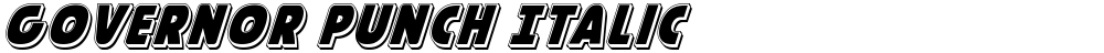 Governor Punch Italic