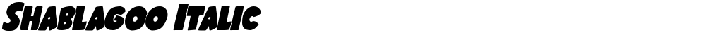 Shablagoo Italic