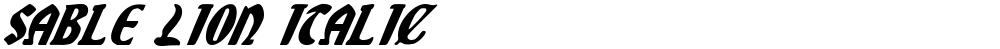 Sable Lion Italic