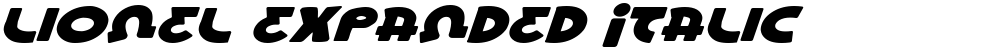 Lionel Expanded Italic