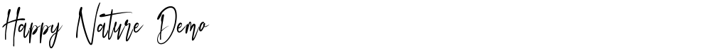 Happy Nature Demo