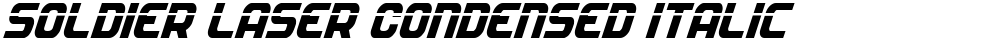 Soldier Laser Condensed Italic