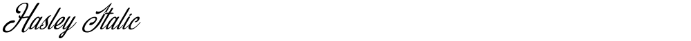 Hasley Italic
