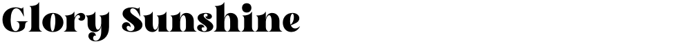 Glory Sunshine