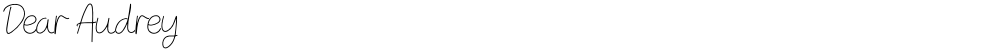Dear Audrey