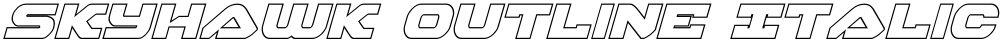 Skyhawk Outline Italic