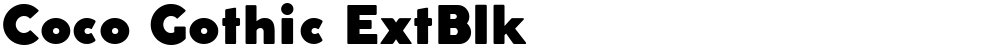 Coco Gothic ExtBlk