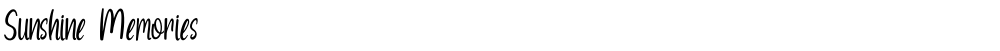Sunshine Memories