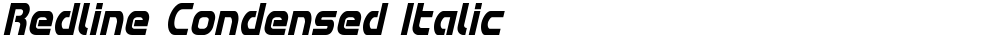 Redline Condensed Italic