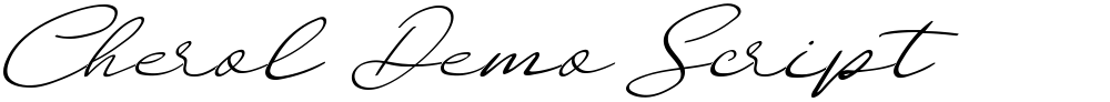 Cherol Demo Script