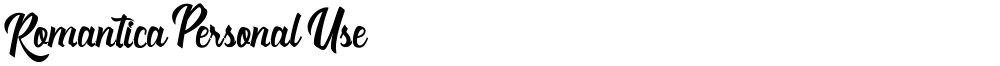 Romantica Personal Use