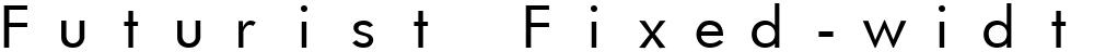 Futurist Fixed-width