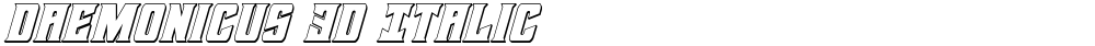 Daemonicus 3D Italic