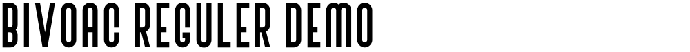 Bivoac Reguler Demo