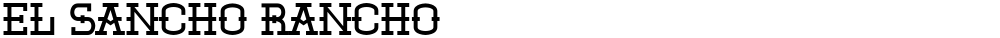 El Sancho Rancho