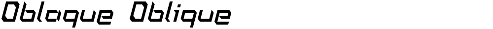 Oblaque Oblique