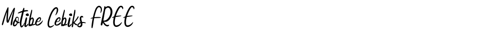 Motibe Cebiks FREE