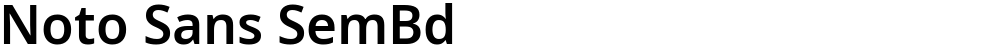 Noto Sans SemBd