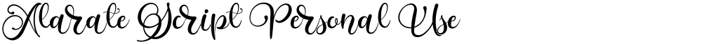 Alarate Script Personal Use